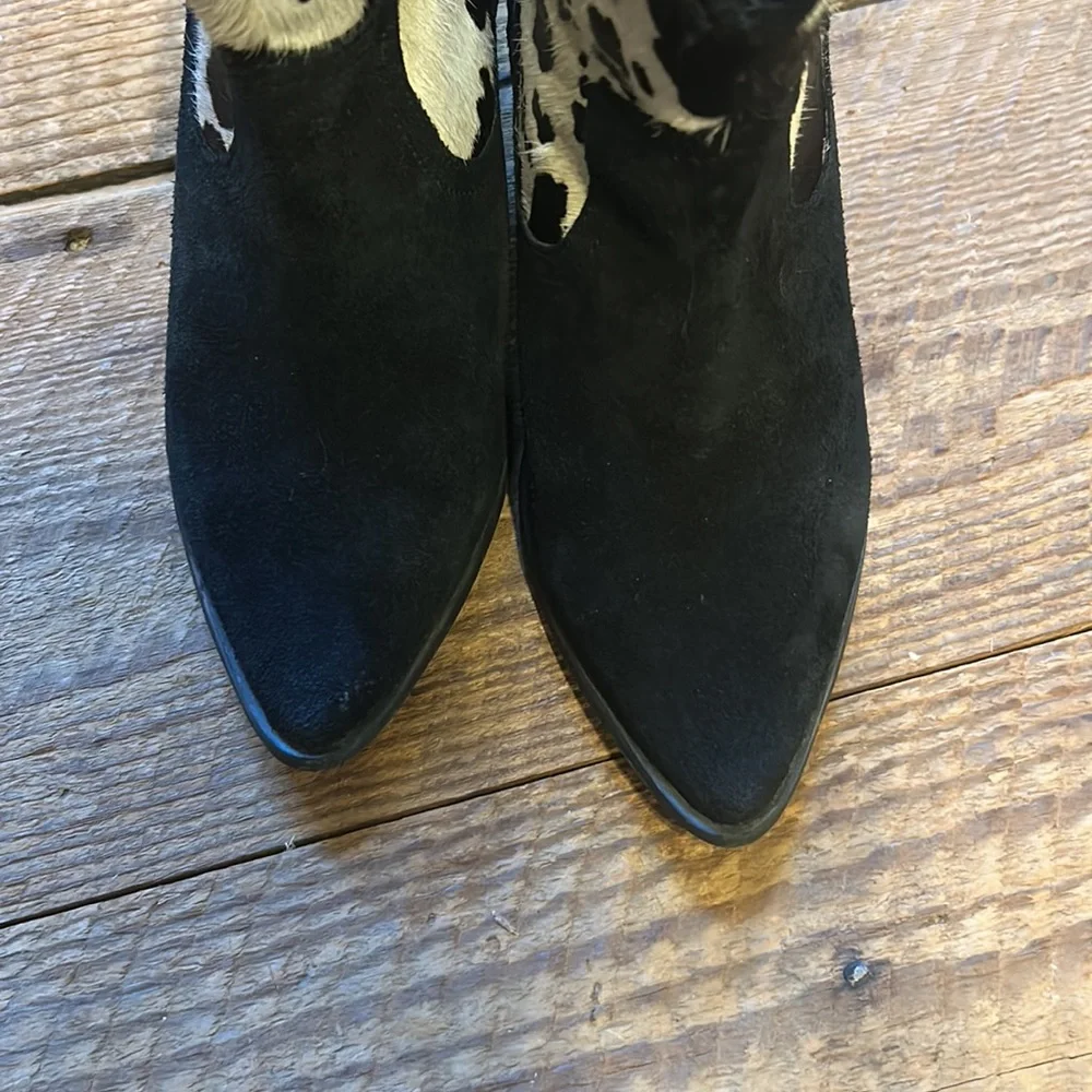 Nasty Gal Cow Does It Feel Suede Pony Hair Boots
